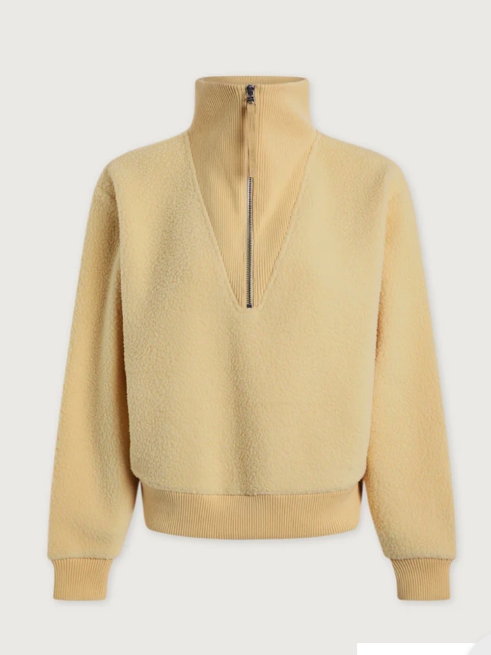 Varley Cream Half-Zip Sherpa Pullover - Picture 8 of 8